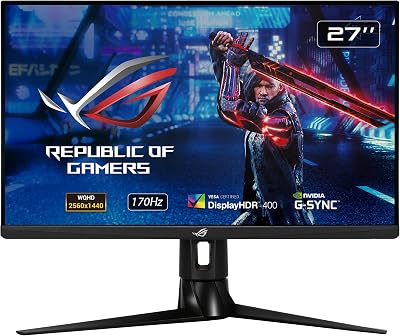 ASUS ROG Strix XG27AQ 27 WQHD 170Hz Fast IPS G-SYNC Gaming Monitor HDR