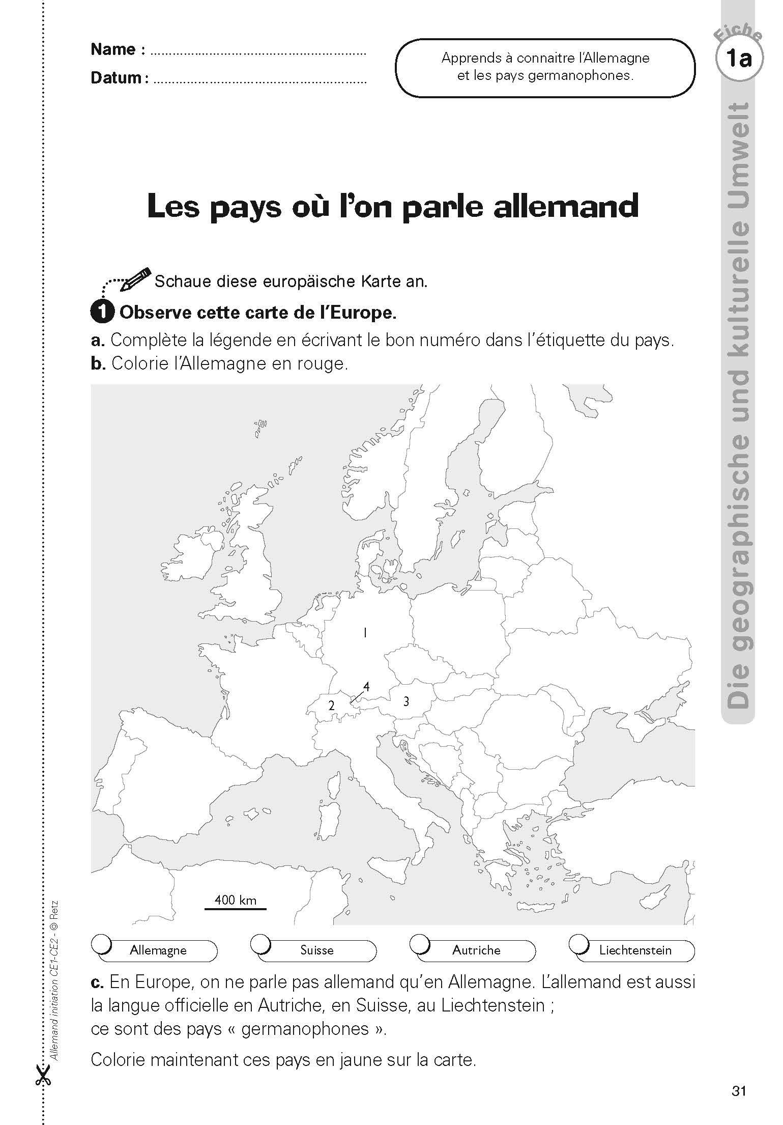pays germanophones cycle 3