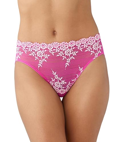 b.tempt'd by Wacoal Women's Lace Kiss Hi Leg Panty 3 pack, Rose