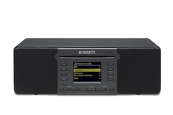 Roberts Radio Stream65i Smartradio (CD, DAB+, FM, Spotify, USB, SD, Bluetooth, WiFi) mit Fernbedienung schwarz