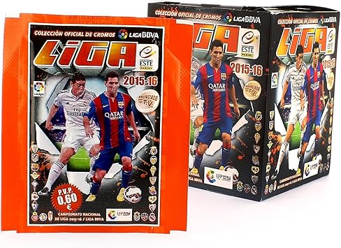Panini 1 Caja con 50 Sobres de Liga Este, 2015 / 2016 300 cromos: Amazon.es: Juguetes y juegos