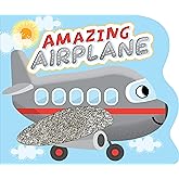 Little Hippo Books Amazing Airplane - Touch and Feel Board Book - Sensory Board Book (Touch & Feel Sensory Board Books for Baby & Toddler Time)