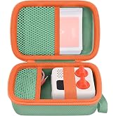 co2CREA Hard Travel Case for Yoto Mini 4th Gen 36-Card Storage, Green | Dedicated Card Holder, Comfortable Hand Strap, Easy Carrying, Compact Portable Design, Accessory Organization