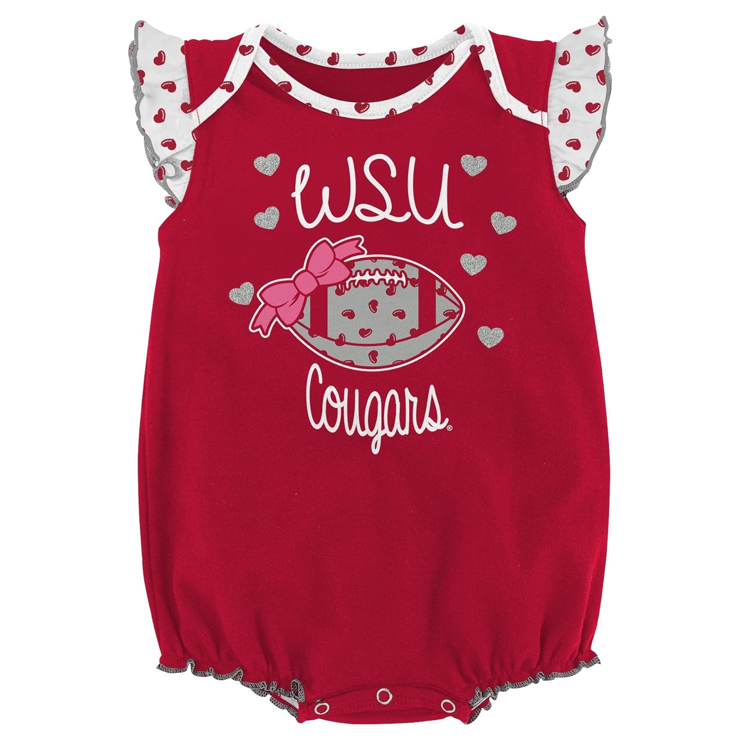 NCAA by Outerstuff NCAA boys Heart Fan 2 Piece Onesie Set