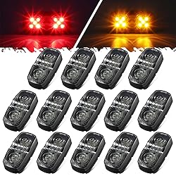 Partsam 14x Trailer RV Marker LED Lights Double