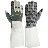 RIK SPORTS Fencing Glove High Performance Padded, Washable Amara Synthetic Leather, Real Leather for Foil, Epee &amp; Saber, Silicoated Palm Back Neoprene Padded, 350N Cuff Protective Glove.