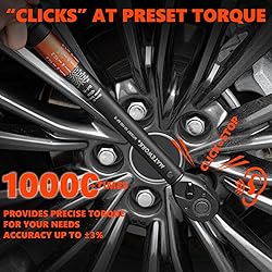 Matework 1/2 Inch Drive Click Torque Wrench, 10-160