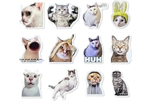 WELANE Cat Fridge Magnets, 12 PCS Fun Cute Animal Magnets for Office Home Kitchen Cabinets Decoration (About 5.1 x 7cm/2 x 2.