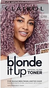 Clairol Blonde It Up Crystal Glow Toner Kit Sheer Amethyst 0% Ammonia