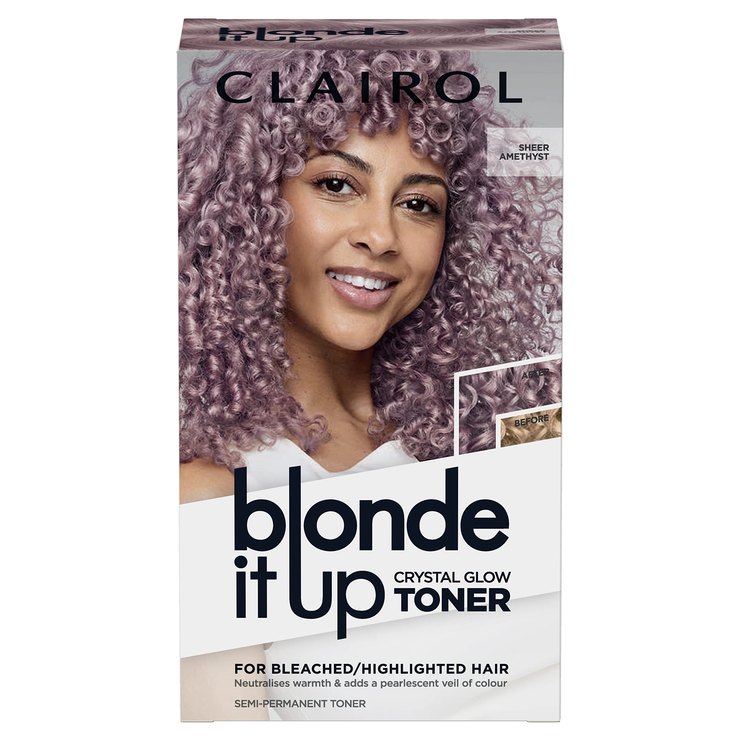 Clairol Blonde It Up Crystal Glow Toner Kit - Sheer Amethyst