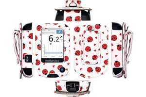 Premium Fitted Leather Case with Screen Protector, Belt Clip,Carabiner (Including a Neck Lanyard) for Freestyle Libre 2/ Free