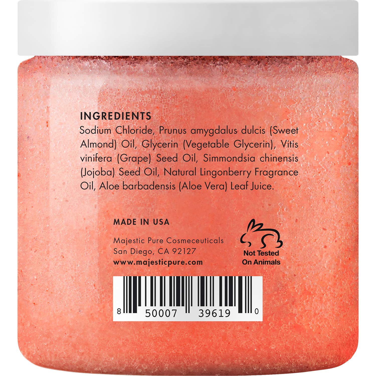 Himalayan Salt Body Scrub with Lingonberry, Exfoliating Salt Scrub to Exfoliate & Moisturize Skin, Deep Cleansing for Women and Men - 10 oz : Beauty