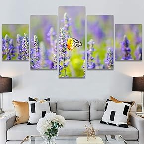 SIGNWIN 5 Panel Canvas Wall Art Modern Art...