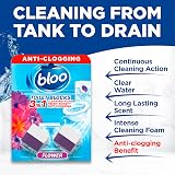 Bloo 3in1 Toilet Blocks Pack of 2 - Limescale Remover Fresh Flowers view 2