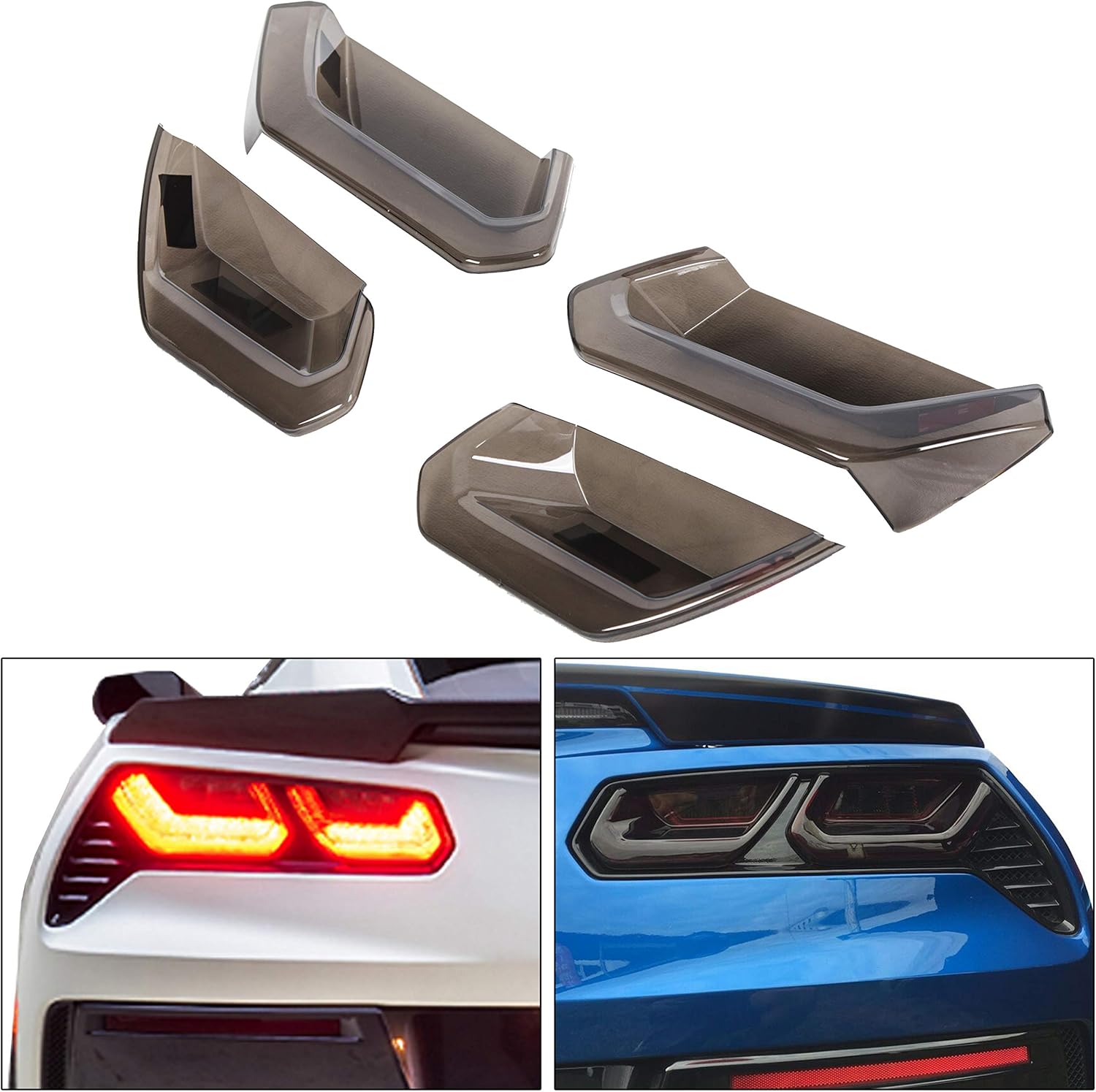 ECOTRIC Rear Tail Light Blackout Lens Taillight Molded