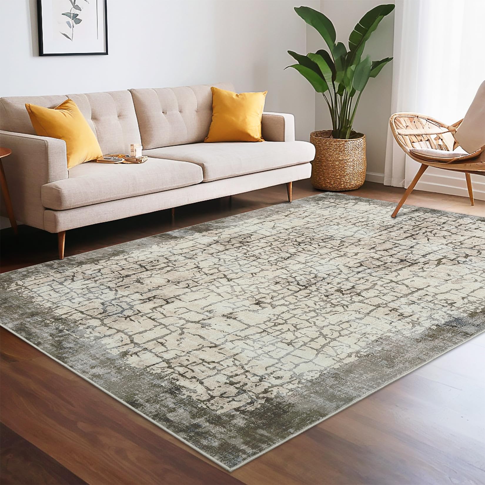 washable area rugs 8x10 modern abstract accent rugs for living room soft ultra thin large floor carp