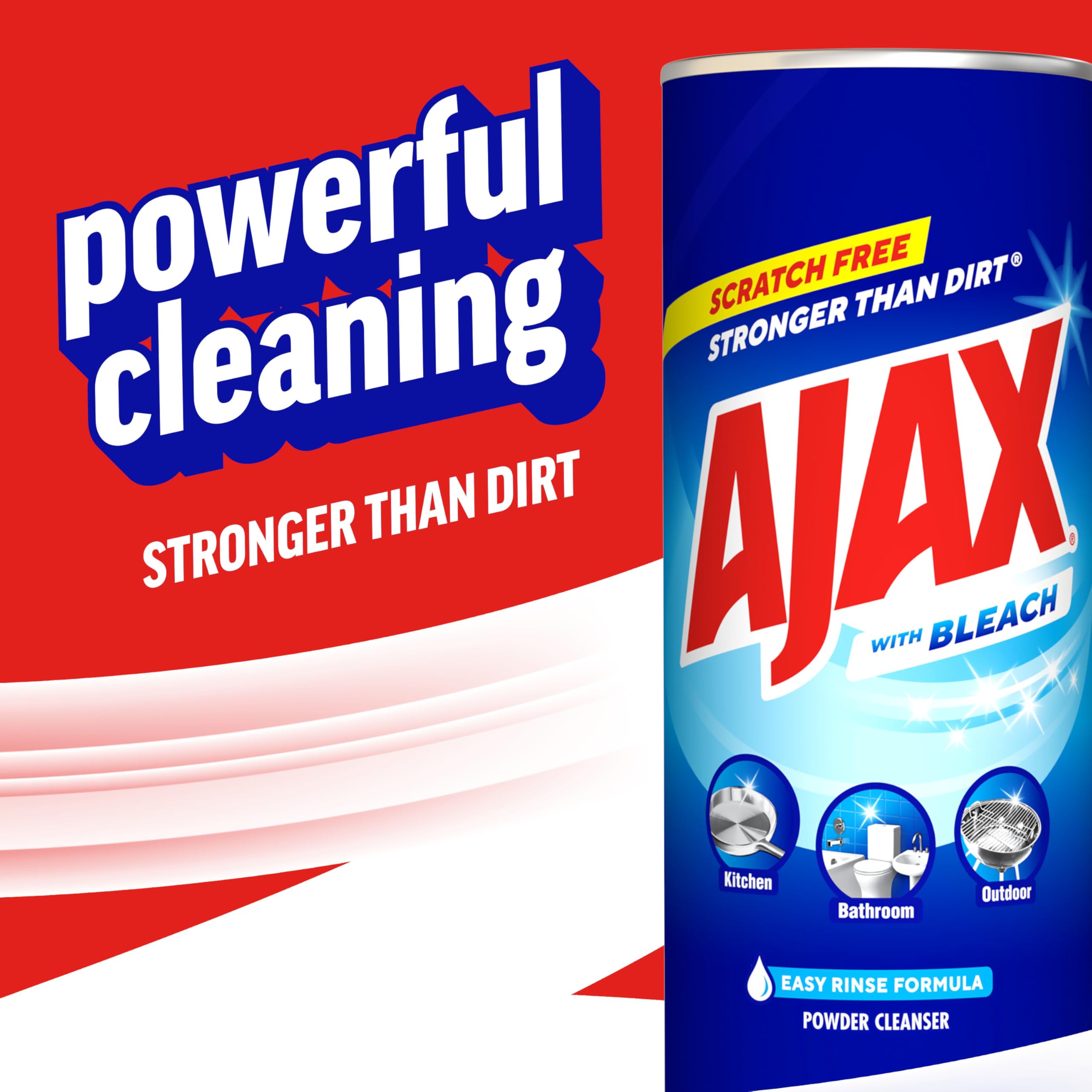 Ajax Powder Cleanser with Bleach - 21 ounce (Pack of 12)