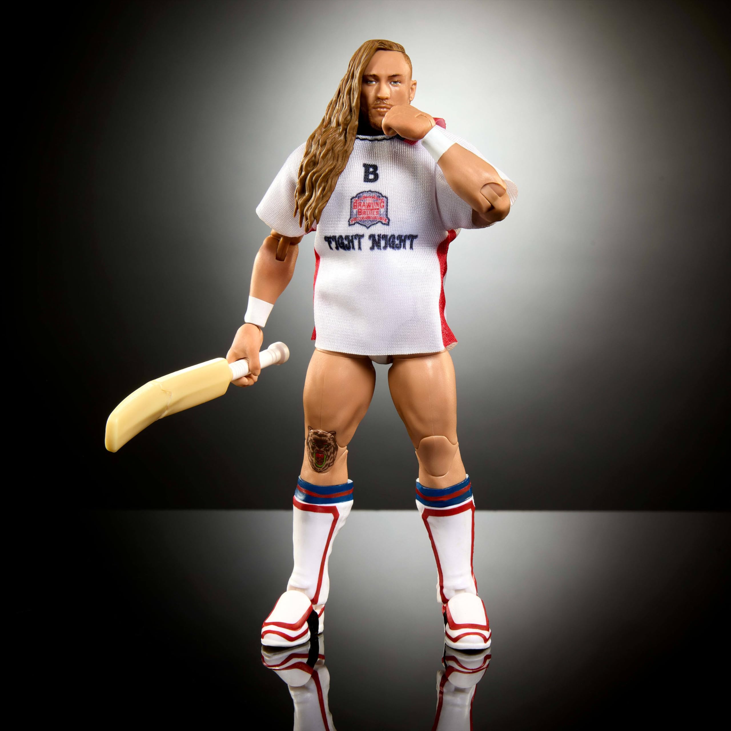 Mattel WWE Elite Actionfigur & Zubehör, Serie #110 Elton Prince 15,2 cm Sammlerstück mit 25 Gelenkpunkten & austauschbaren Händen