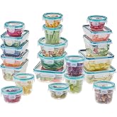 Snapware Plastic Total Solution (21-Pack) Large Food Storage Containers Set | Plastic meal prep containers with plastic BPA-free lids with 4 locking tabs, microwave, dishwasher, &amp; freezer safe