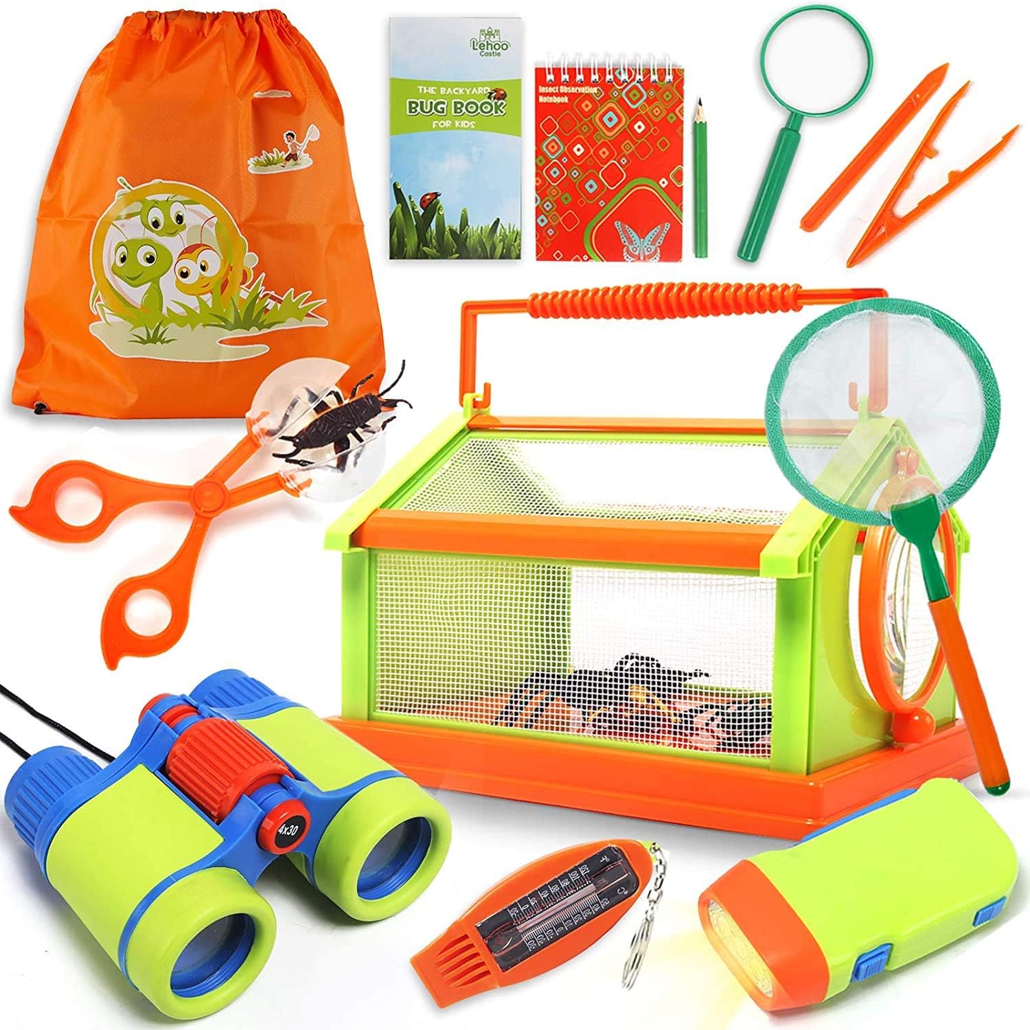 Lehoo Castle Outdoor Explorer Kit & Bug Catcher Set with Binoculars