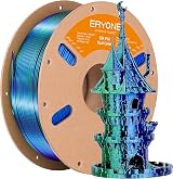 ERYONE Silk Dual Color PLA Filament 1.75mm Blue Green +/-0.03mm 1KG 3D Printer
