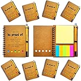 2026 Inspirational Spiral Notebook 10 Sets Portable Employee Appreciation Gifts Bulk Journals with Sticky Note Pen for Teachers Students Friends Colleagues Volunteer Nurse and Family Thank You Gifts