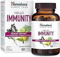 Himalaya Hello Immunity with Quercetin, 60 Day Supply - Herbal Immune Support Supplement, Bioflavonoid and Antioxidant for Im