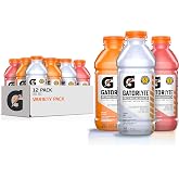 Gatorlyte Rapid Rehydration Electrolyte Drink, 3 Flavor Variety Pack, 20 fl oz Bottles (12 Pack), Specialized Blend of 5 Electrolytes, Lower Sugar, No Artificial Sweeteners, No Artificial Flavors, Gatorade, Hydration