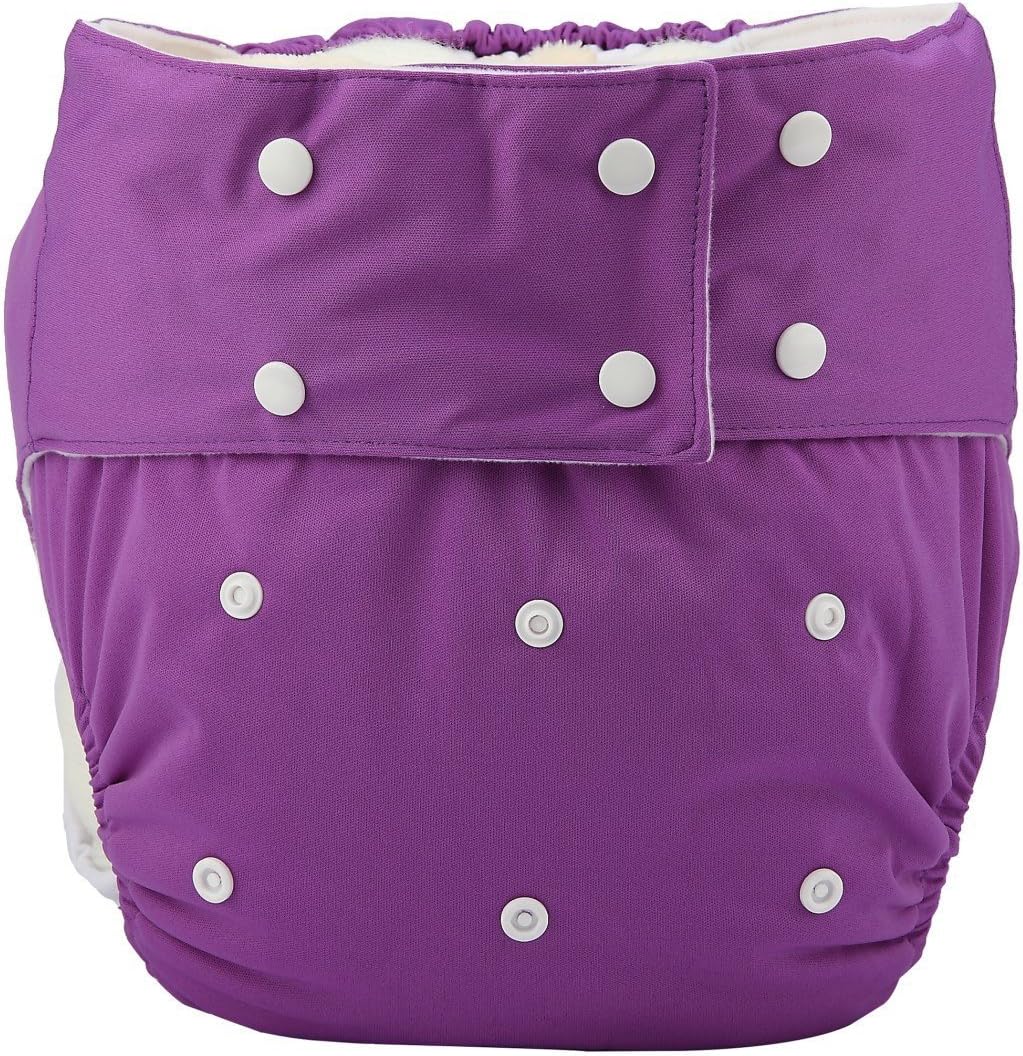 Adult Cloth Diaper Cover Nappy Reusable Washable Adjustable for Disability Incontinence Person (D06)