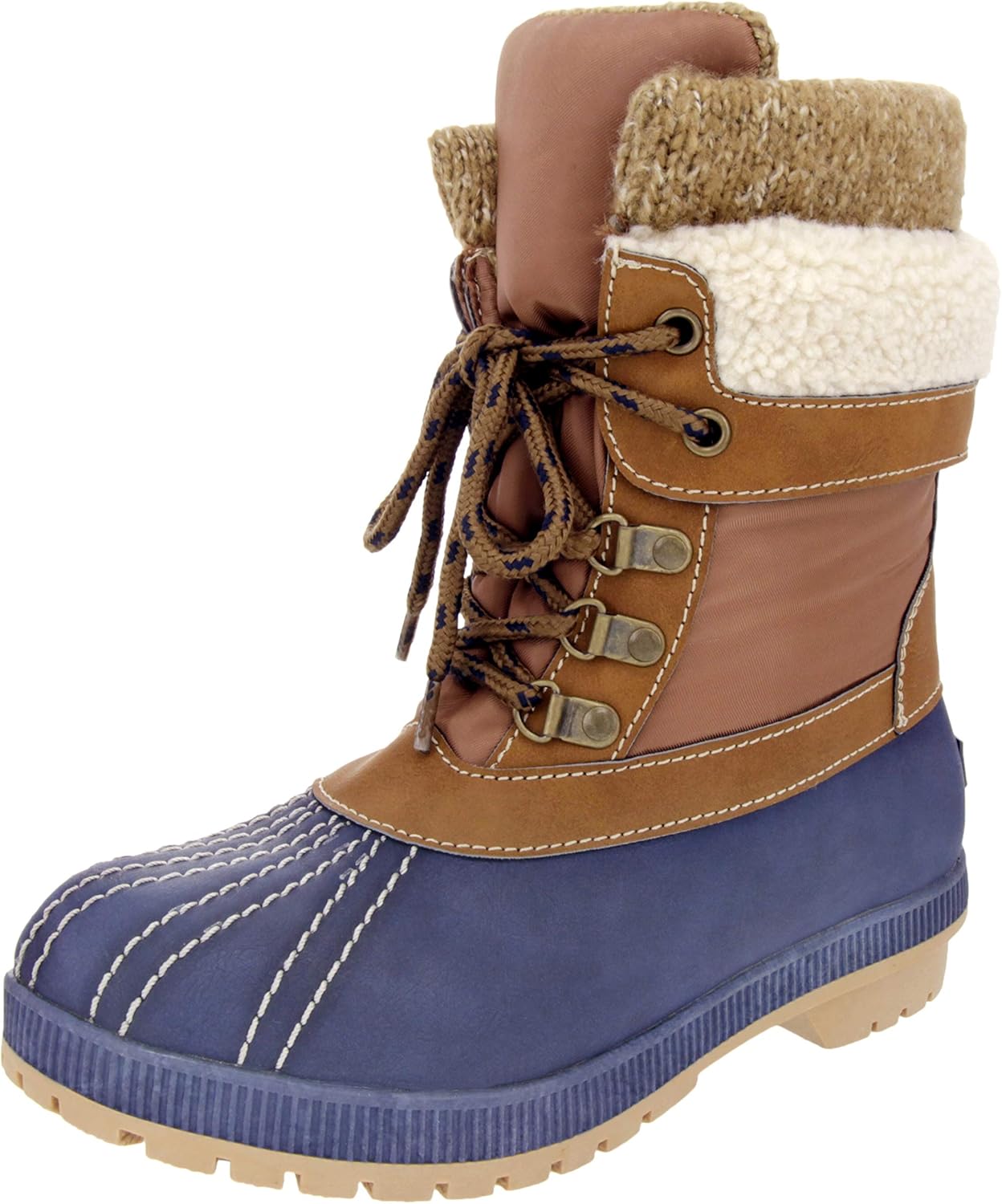  | LONDON FOG Womens Mitten Cold Weather Duck Boot for Snow | Snow Boots