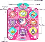 FHNSEL Unicorn Dance Mat Light Up Dance Pad 9 Patterns 5 Modes Kids Gift view 2