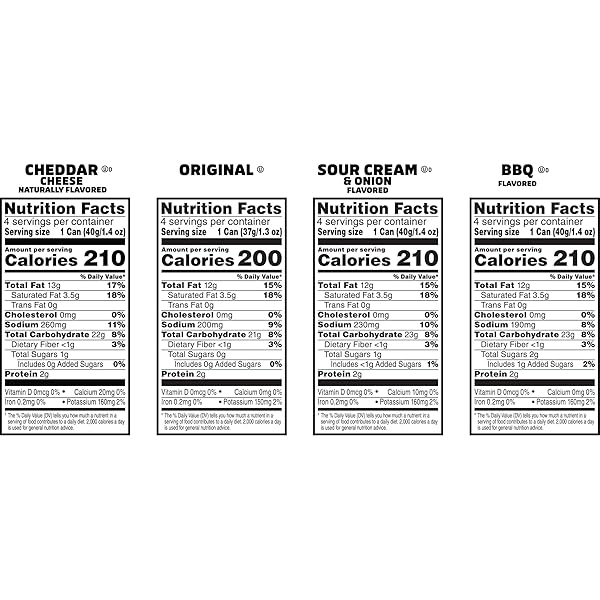 PRINGLES POTATO CRISPS CHIPS, LUNCH SNACKS, OFFICE AND KIDS SNACKS, GRAB N’ GO, 1.38 POUNDS, VARIETY PACK (16 CANS)