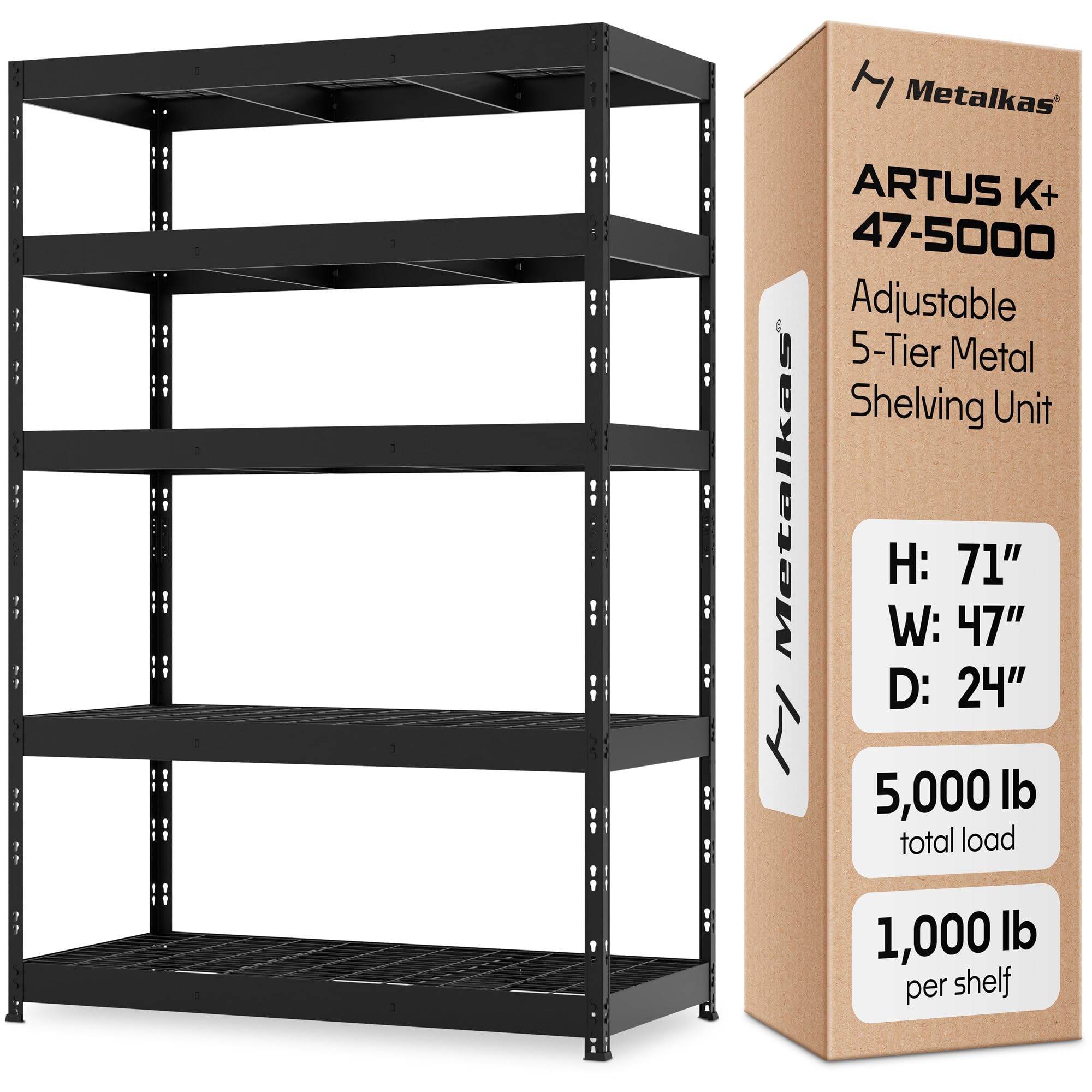 Metalkast Heavy-Duty Metal Garage Shelving | 71