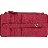 Julia Buxton Vegan Leather Pik-Me-Up® Thin Card Holder Red