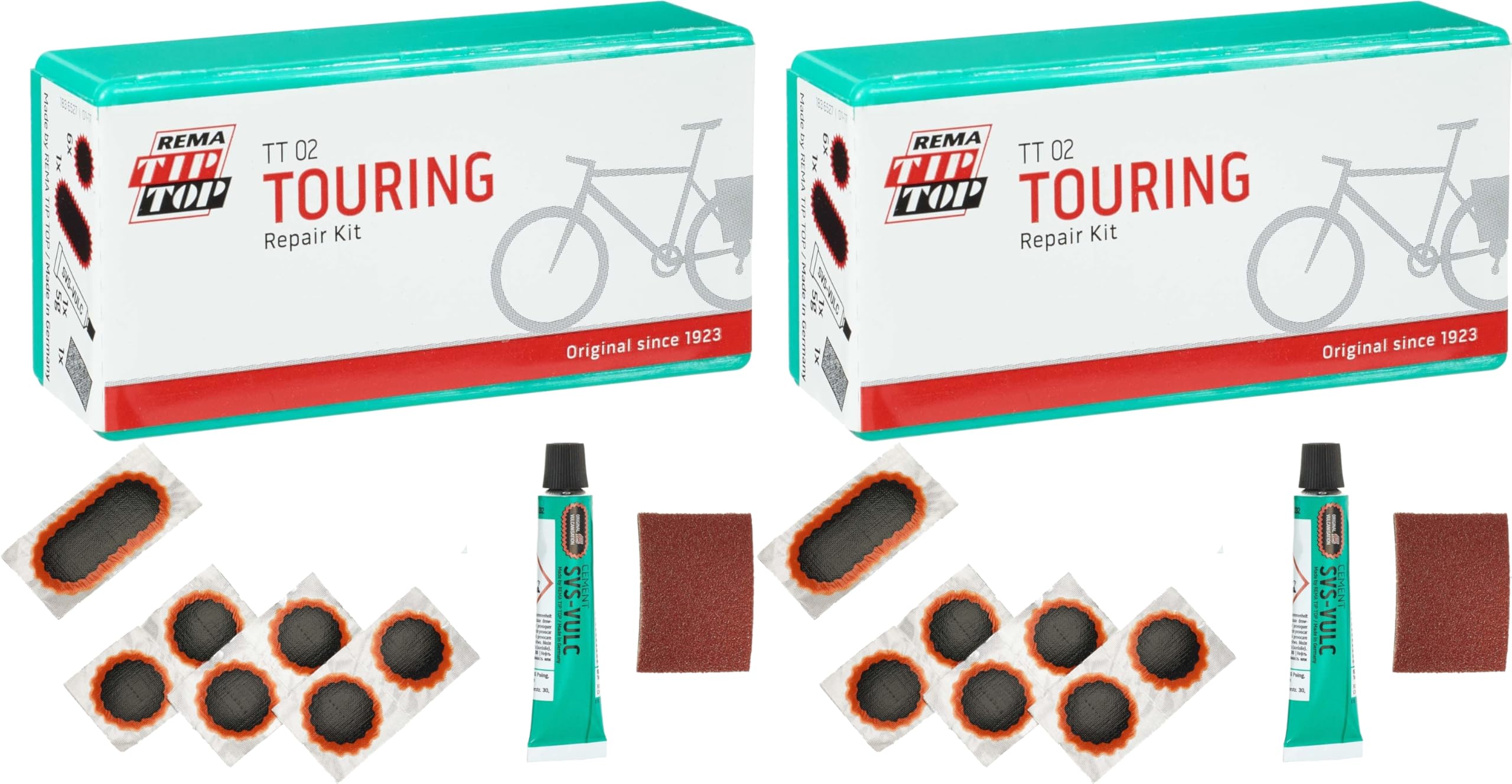 REMA TIP TOP Unisex - Adult TipTop02 Repair Kit - Green - 2 Sets