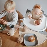 Mushie Silicone Placemat for Kids Non-Slip 48 x 23 cm Whales view 4