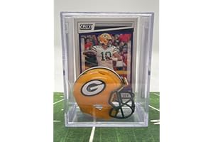 RIDDELL Green Bay Packers NFL Helmet Shadowbox w/Jordan Love card