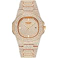 Luxury Unisex Watch Crystal Diamond Watches Big Face Women's Men's Quartz Watch Gold Color Silver Color Rose Gold Color Stainless Steel Wrist Watch