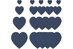 ZZXLLRO 20Pcs Down Jacket Repair Patches Dark Blue Waterproof Self Adhesive Pre-Cut Nylon Repair Patches Kit for Jackets Coats Clothing Tents Sleeping Bags, Heart