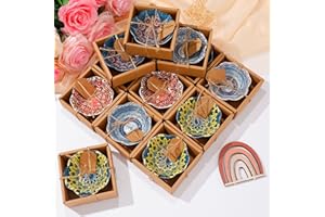 Yoande Mexican Wedding Favors for Guests Bulk 3.3 Inches Small Ceramic Bowl Mexican Salsa Bowl Dipping Boho Pottery Dishes for Bridal Shower Gifts Rustic Souvenirs(24 Pcs)