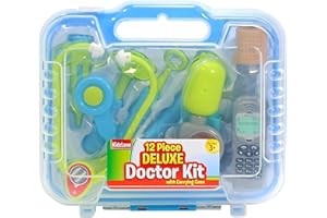 Kidzlane Doctor Kit for Kids - Kids Doctor Playset with Electronic Stethoscope - Kid Doctor Play Set - Pretend Play Doctor Set for Toddlers - Children's Realistic Dr. Kit with Sounds