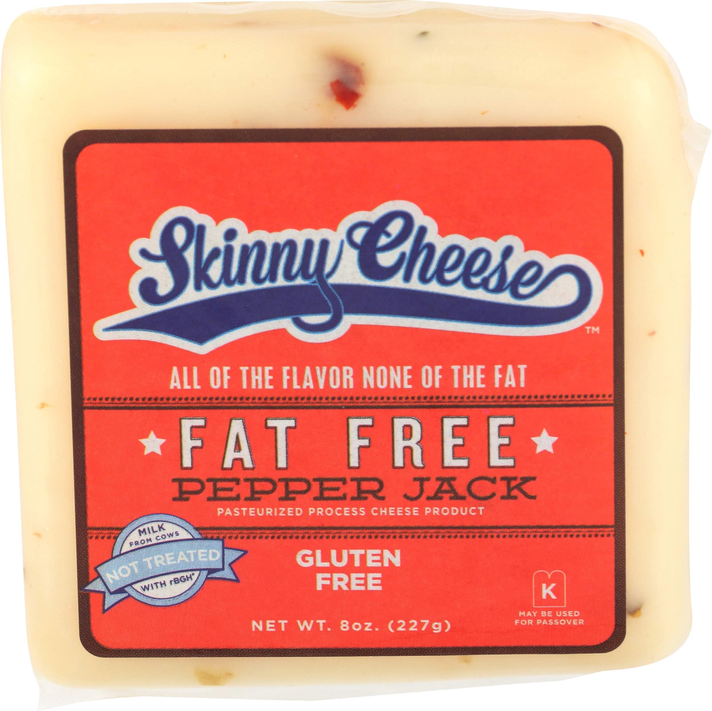Skinny Cheese, Pepper Jack Fat Free, 8 Ounce