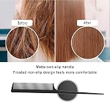 JeoPoom Carbon Hair Comb Fine Tooth 225x24mm Break-Proof Antistatic view 5