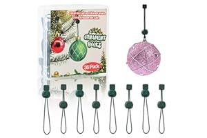 Miuezuth 36 Christmas Ornament Hooks for Hanging Decorations, Christmas Tree Ornaments Hanger for Xmas Small Large Decoration