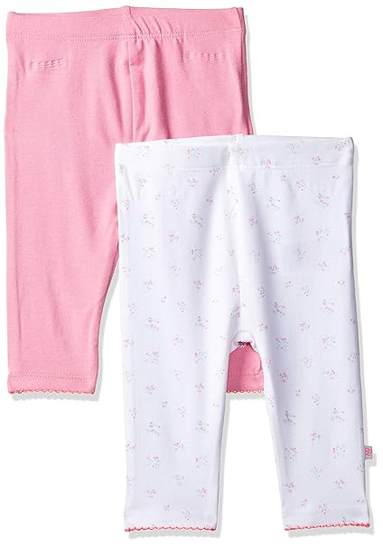Baby Girls Cotton Leggings (Pack of 2)
