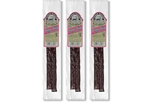 JERKY-N-SPICE Indian Valley Venison Pepper Stick - 1.75oz (3 Pack) - Exotic Wild Game Jerky Stick with Authentic Alaskan Flavor, Snack for Hiking, Adventure Enthusiasts