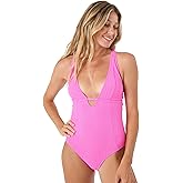 Roxy Women's One Piece Swimsuit – Slimming Tummy Control Bathing Suit, Removable Cups, Quick-Dry Fabric