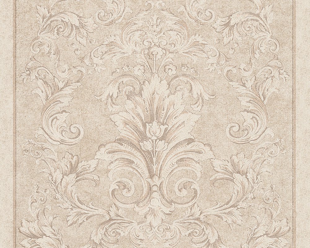 Baroque Wallpaper with Ornaments Versace 2 Non-Woven Wallpaper 10.05 m x 0.70 m Beige Made in Germany 962162 96216-2