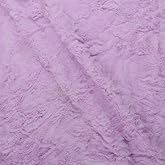 Mook Fabrics Solid Super Soft Crushed Minky Fleece, Lilac Cut by The Yard | 58'' Wide - 100% Polyester Material for Quilting, Home Decor Accents | Clothing | Blankets | Arts, Crafts &amp; Sewing