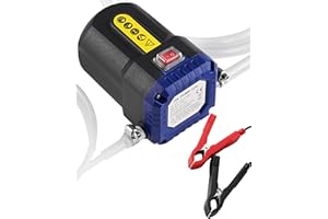 FAITIO Oil Extractor Pump 12V, Electric Engine Oil Pump, Oil Transfer Pump w/ Overcurrent, Oil Change Pump for Motor Oil, Gear Oil, Transmission Fluid, Lube, Fluid Transfer Pump for Car, Mower, Marine, Blue